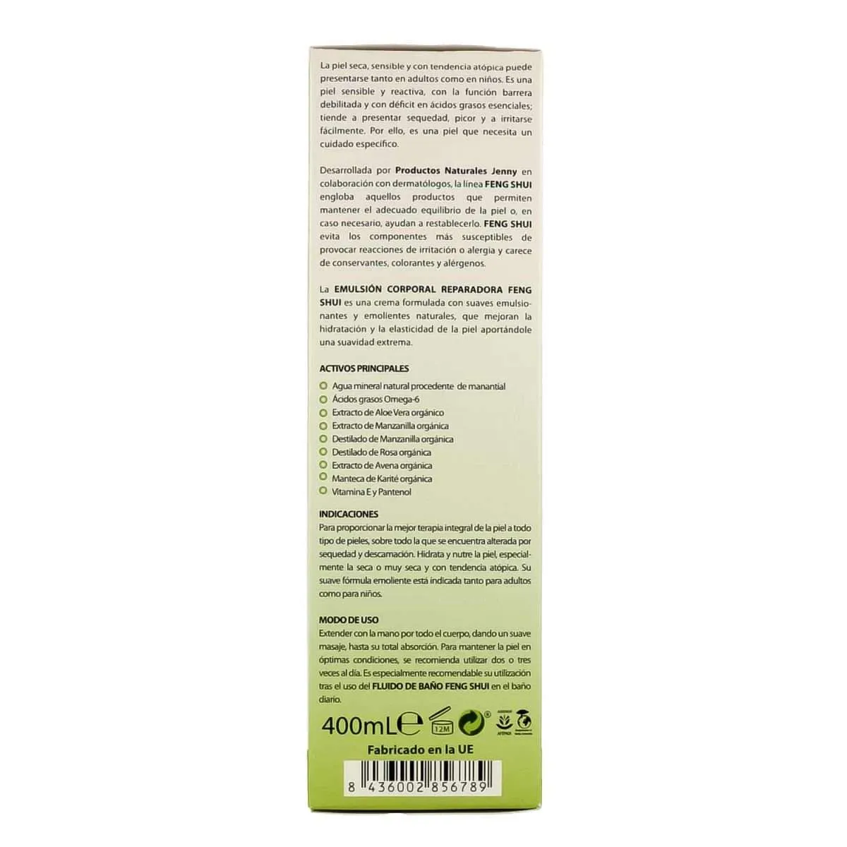 Emulsión Corporal Reparadora Feng Shui 400 Ml