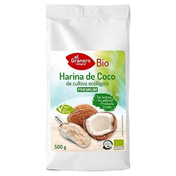 Harina de Coco Cultivo Ecológico El Granero 500 gr