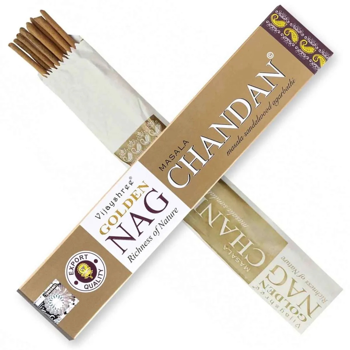 Golden Nag Chandan Incienso 15G