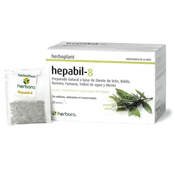 Hepabil-8 20 filtros Herbora