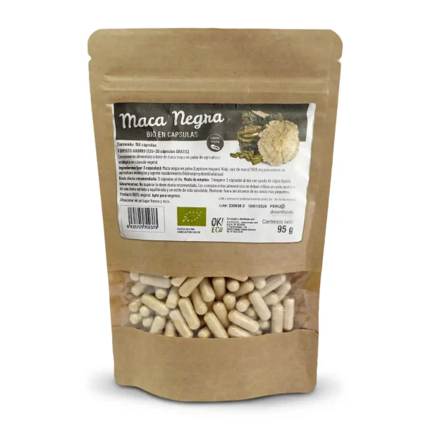Maca Negra cápsulas Dream Foods 150 caps