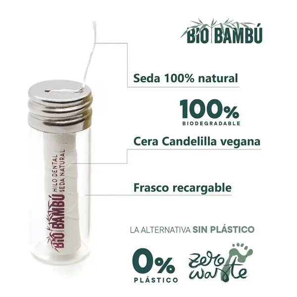 Hilo dental seda natural BioBambu