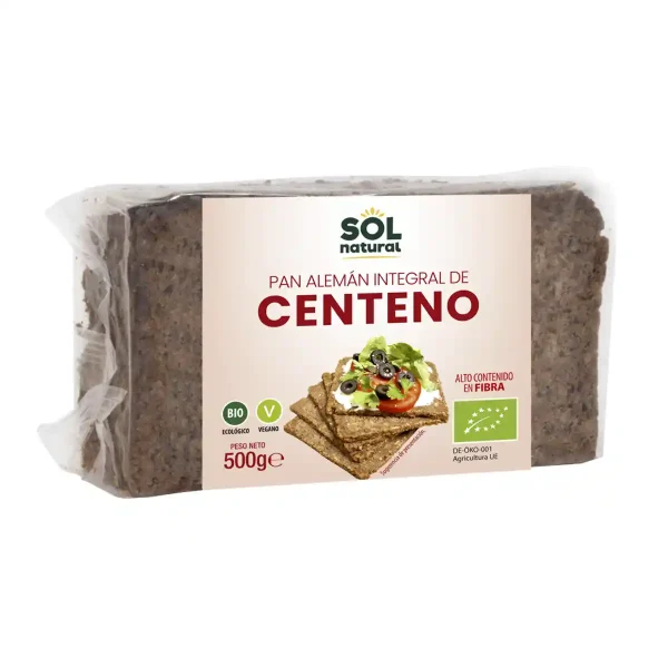 Pan Aleman Centeno Integral Sol Natural 500 g
