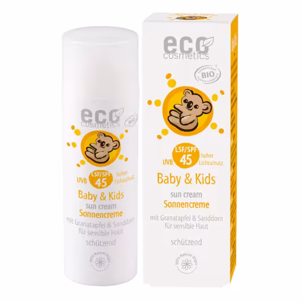 Crema Solar Bebe y Niños SPF45 Eco Cosmetics 50ml
