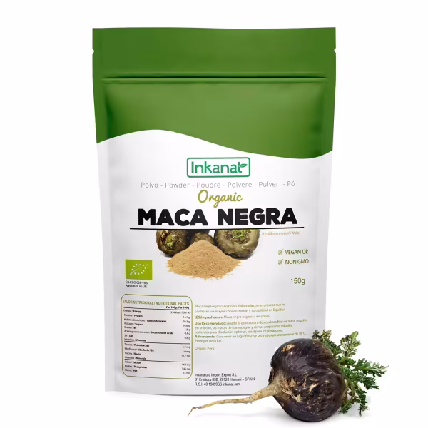 Maca Negra Polvo Bio Inkanat 150 g