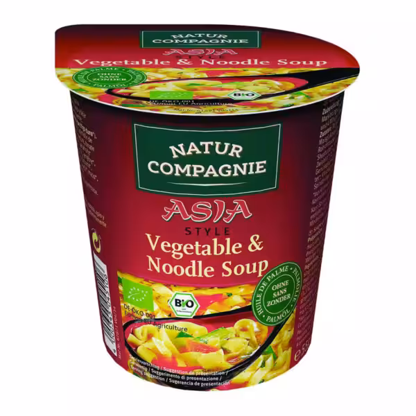 Vaso Asia Pasta y Verduras Natur Compagnie 55 g