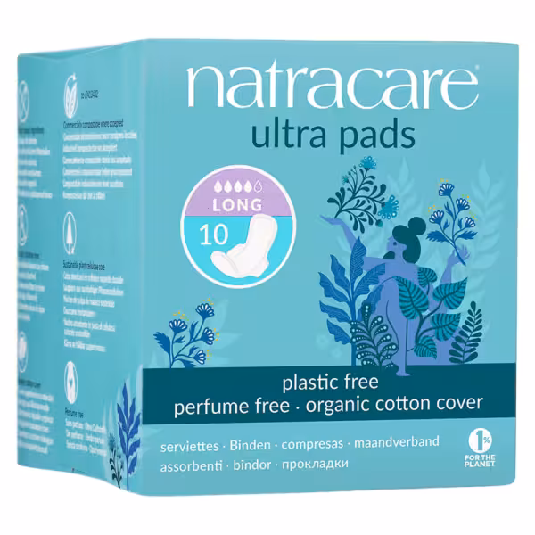 Compresa Extra Larga Alas Natracare 10 uds