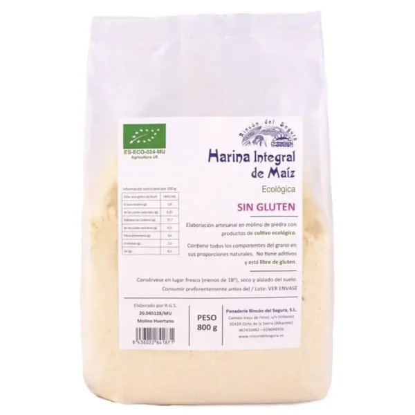 Harina de Maiz Integral Rincón del Segura 800 g