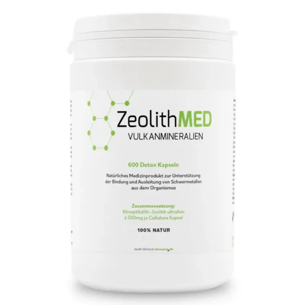 Zeolita Ultrafina Detox ZeoBent 600 caps