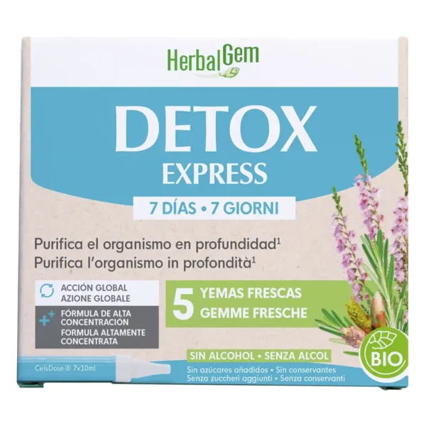 Detox Express 7 Días Herbalgem 7 Viales