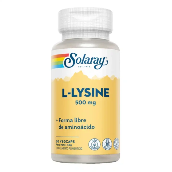 L-Lysine 500 mg Solaray 60 caps