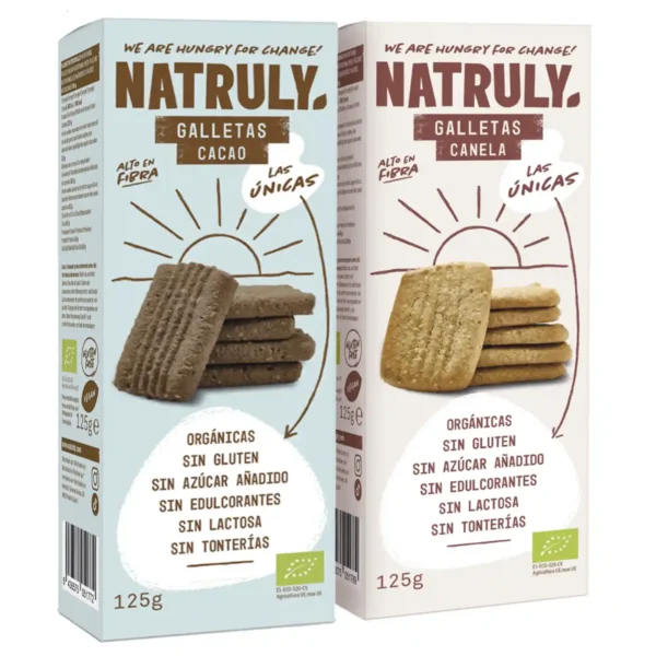 Galletas sin gluten sin lactosa Natruly 125 g